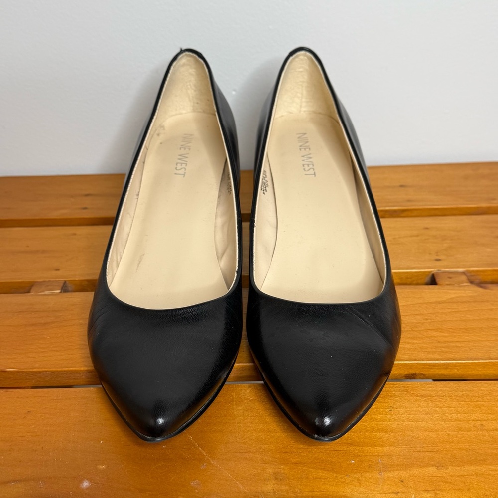 Nine West Black Women's Wedge Heels Size 7